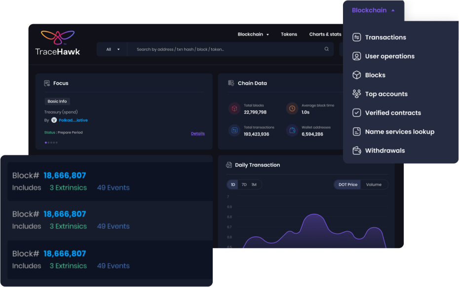 Block Explorer for Polkadot Parachains